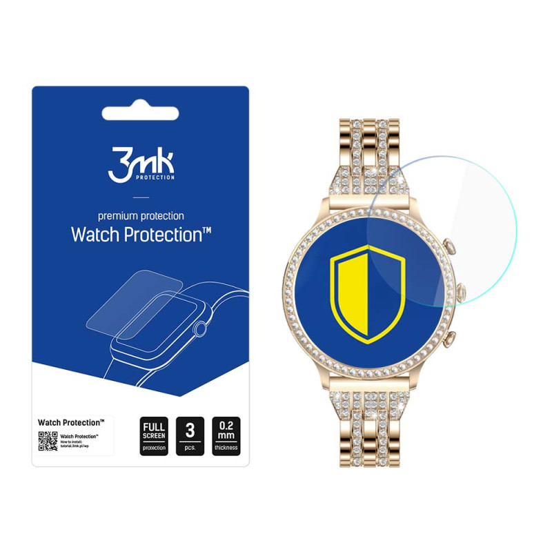 Hibridinis 3mk stiklas su „FlexibleGlass on Manta Diamond Lusso Gold“ apsauga