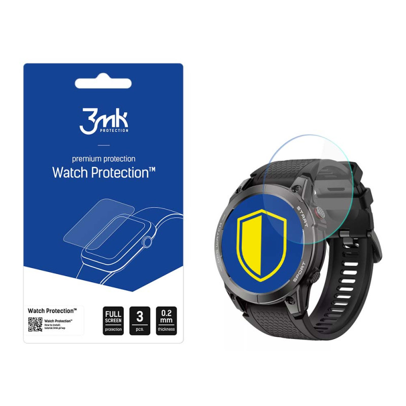 Hibridinis 3mk stiklas su „FlexibleGlass“ ant „Manta Activ X“