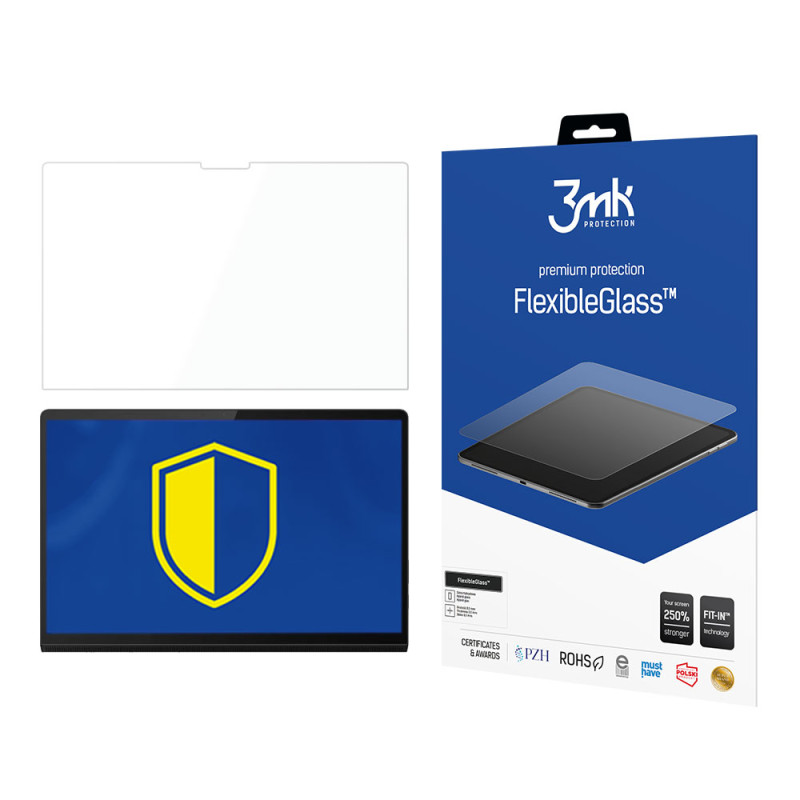 Hibridinis 3mk „FlexibleGlass“ stiklas, skirtas „Lenovo Yoga Tab 13“ – iki 13 colių
