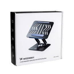 Nešiojamojo kompiuterio, planšetinio kompiuterio stovas Wozinsky WRS-CPY84SB 360 aliuminio + Nemokamai! išmaniojo telefo...
