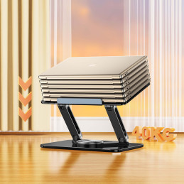 Nešiojamojo kompiuterio, planšetinio kompiuterio stovas Wozinsky WRS-CPY84SB 360 aliuminio + Nemokamai! išmaniojo telefo...