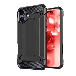 „Hybrid Armor“ „iPhone 16 Plus“ dėklas – juodas