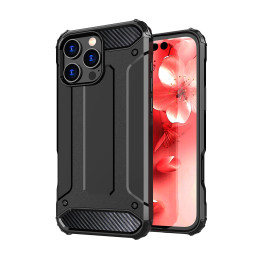 „Hybrid Armor“ „iPhone 16 Pro“ dėklas – juodas