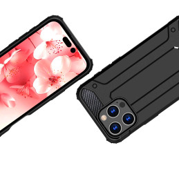 „Hybrid Armor“ „iPhone 16 Pro“ dėklas – juodas