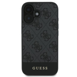 „Guess 4G“ apatinis juostelės formos iPhone 16 dėklas – pilkas