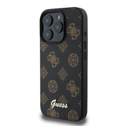„Guess Peony Script MagSafe iPhone 16 Pro“ dėklas – juodas