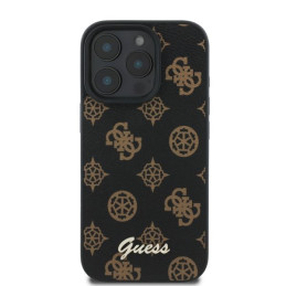 „Guess Peony Script MagSafe iPhone 16 Pro“ dėklas – juodas