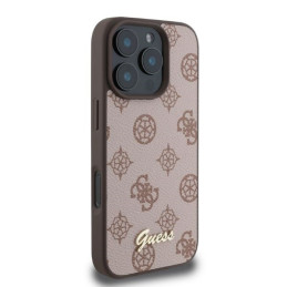 „Guess Peony Script MagSafe iPhone 16 Pro“ dėklas – rudas