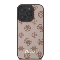 „Guess Peony Script MagSafe iPhone 16 Pro“ dėklas – rudas