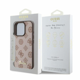 „Guess Peony Script MagSafe iPhone 16 Pro“ dėklas – rudas