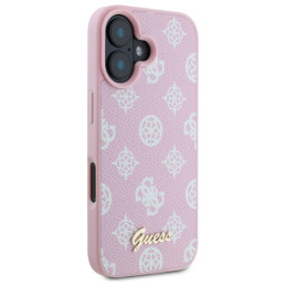 „Guess Peony Script MagSafe iPhone 16“ dėklas – rožinis