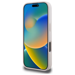 „Guess 4G Ring Classic Logo MagSafe“ dėklas, skirtas „iPhone 16 Pro Max“ – rožinis