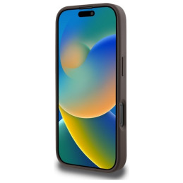 „Guess Peony“ su 4G fonu, „MagSafe“ dėklas, skirtas „iPhone 16 Pro Max“ – rudas