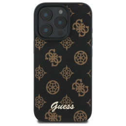 „Guess Peony Script MagSafe iPhone 16 Pro Max“ dėklas – juodas