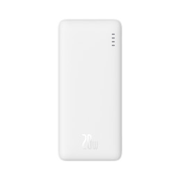 „Baseus Airpow“ 20 W 10000 mAh išorinė baterija su „Baseus Simple Series“ USB-A - USB-C 30 cm laidu - balta