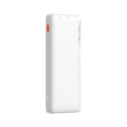 „Baseus Airpow“ 20 W 10000 mAh išorinė baterija su „Baseus Simple Series“ USB-A - USB-C 30 cm laidu - balta