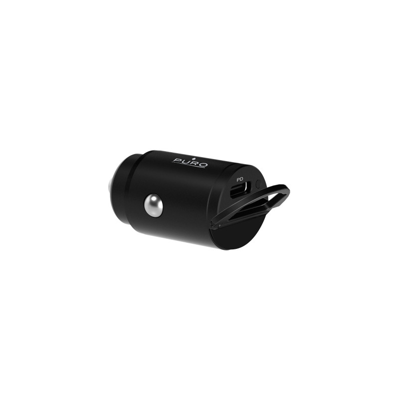 „Puro Mini“ 20 W USB-C automobilinis įkroviklis – juodas