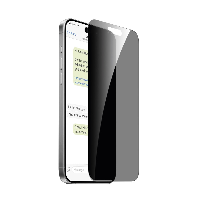 „Puro Privacy“ grūdintas stiklas, skirtas „iPhone 16 Pro Max“ / „iPhone 15 Pro Max“
