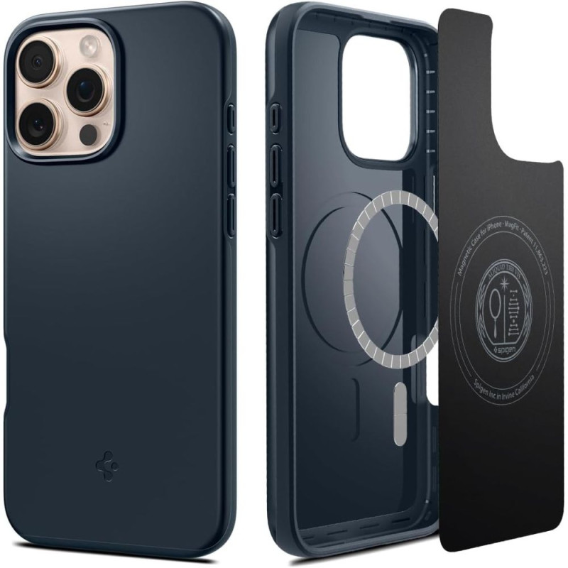 „Spigen Thin Fit MagSafe iPhone 16 Pro“ dėklas – tamsiai pilkas