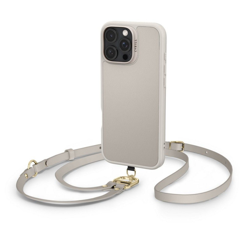 Spigen Cyrill Kajuk MagSafe iPhone 16 Pro dėklas – smėlio spalvos