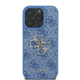„Guess 4G“ didelio logotipo „iPhone 16 Pro“ dėklas – mėlynas