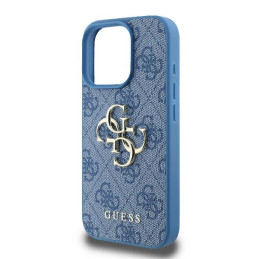 „Guess 4G“ didelio logotipo „iPhone 16 Pro“ dėklas – mėlynas