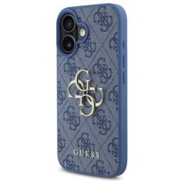 „Guess 4G“ didelio logotipo „iPhone 16“ dėklas – mėlynas