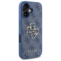 „Guess 4G“ didelio logotipo „iPhone 16“ dėklas – mėlynas