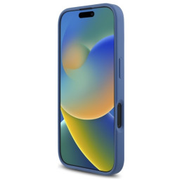 „Guess 4G“ didelio logotipo „iPhone 16“ dėklas – mėlynas