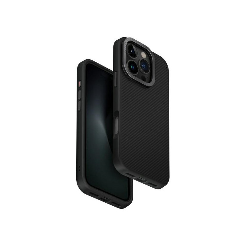 UNIQ Keva Max Magclick įkrovimo dėklas, skirtas iPhone 16 Pro – juodas