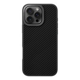 UNIQ Keva Max Magclick įkrovimo dėklas, skirtas iPhone 16 Pro – juodas