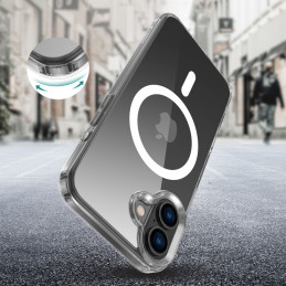 „Tech-Protect Flexair Hybrid MagSafe iPhone 16 Plus“ dėklas – skaidrus