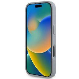 BMW M Carbon Tricolor Line MagSafe dėklas, skirtas iPhone 16 Pro Max – pilkas