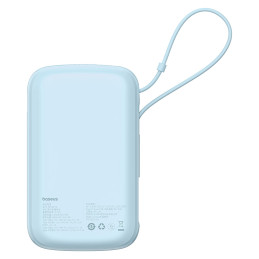 „Baseus Qpow Pro+“ 22,5 W 10000 mAh USB-C išorinė baterija – mėlyna