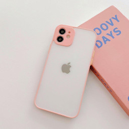 Milky Case Silikoninis lankstus permatomas dėklas, skirtas Samsung Galaxy A42 5G Pink