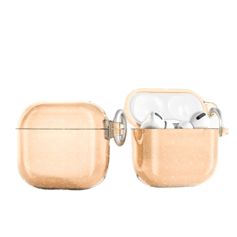 Blizgantis dėklas, skirtas „AirPods 4“ – auksinis