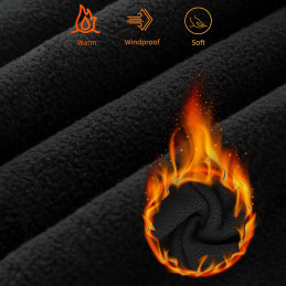 „Rockbros LF7127-1“ naujas aksominis sportinis balaklava su filtru – juodas