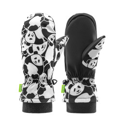 „Qunature Panda“ šilumą perduodančios slidinėjimo pirštinės vaikams, S dydis – juodos/ baltos