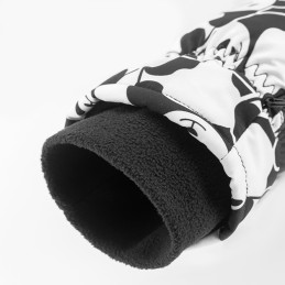„Qunature Panda“ šilumą perduodančios slidinėjimo pirštinės vaikams, S dydis – juodos/ baltos