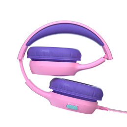 „Tronsmart KH01“ laidinės ausinės vaikams, saugios – rožinės