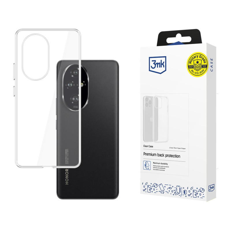 3mk skaidrus dėklas, skirtas „Honor 200 Pro“ - permatomas
