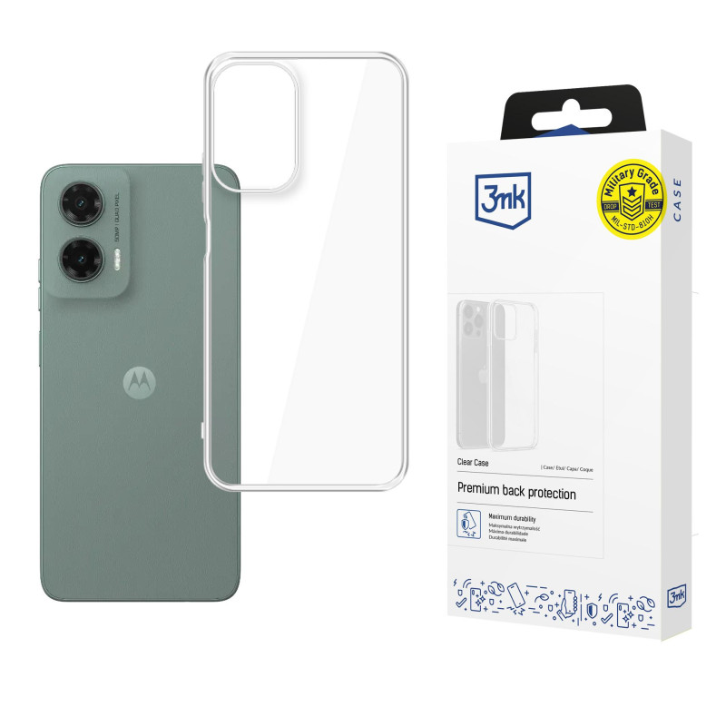 3mk skaidrus dėklas Motorola Moto G35 5G - permatomas