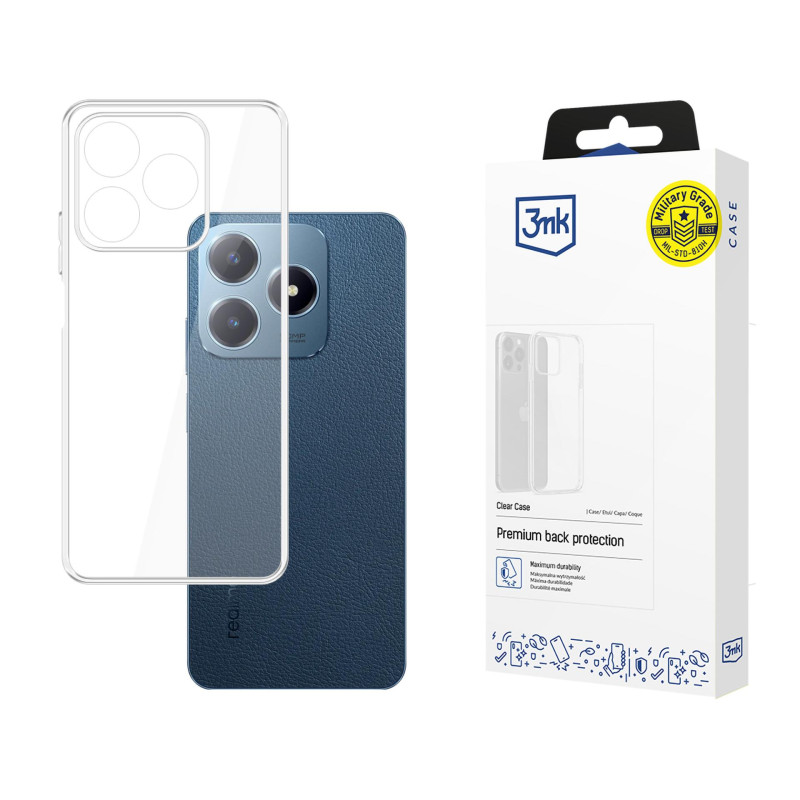 3mk skaidrus dėklas, skirtas „Realme C63“ - permatomas