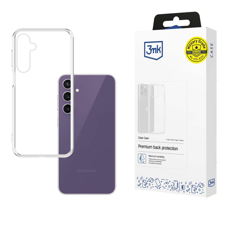 3 mk skaidrus dėklas, skirtas „Samsung Galaxy S24 FE“ - permatomas