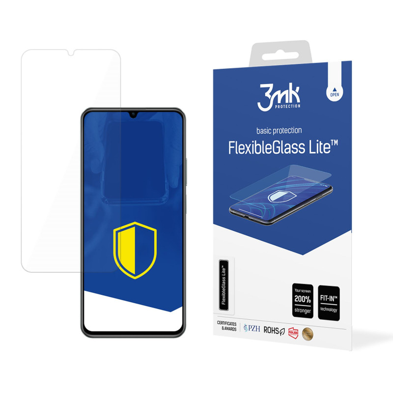 Hibridinis stiklas 3mk FlexibleGlass Lite™ „Realme C61“ telefone