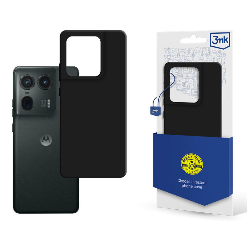 3mk matinis dėklas Motorola Moto Edge 50 Ultra - juodas