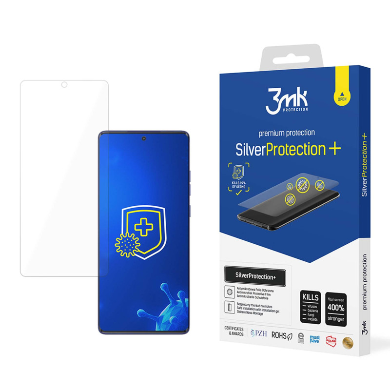 Antibakterinė apsauginė plėvelė 3mk SilverProtection+, skirta Motorola Moto G85