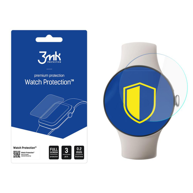 3mk laikrodžio apsaugos ARC ekrano apsauga, skirta „Google Pixel Watch 3“