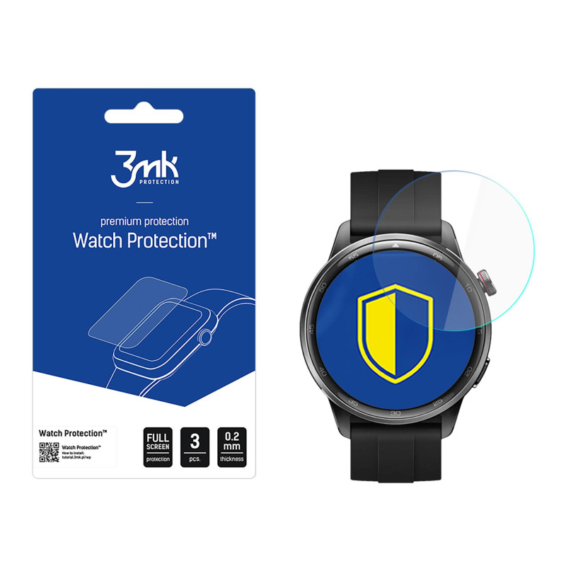 3mk Watch Protection ARC išmaniojo laikrodžio ekrano apsauga, skirta „Realme Watch S2“