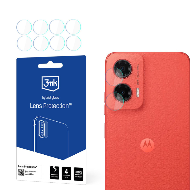 3mk objektyvo apsaugos hibridinis kameros stiklas, skirtas „Motorola Moto G35 5G“